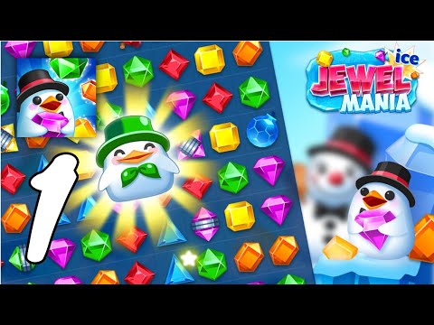 Jewel Ice Mania: Match 3 Puzzle Gameplay Walkthrough #1 (Android, IOS)