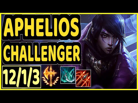KOBBE (APHELIOS) - QUADRAKILL 12/1/3 KDA CHALLENGER GAMEPLAY - EUW
