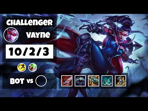 Vayne vs Kai'Sa EU Challenger BOT (10/2/3) - v11.6