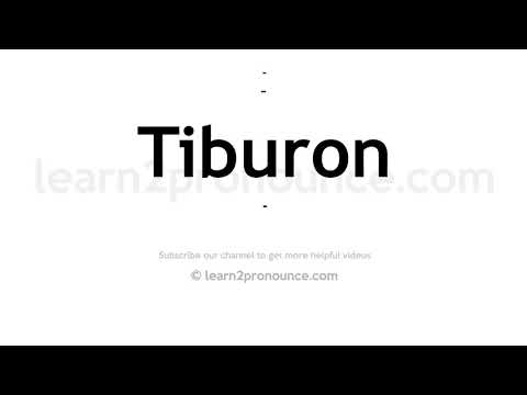How to pronounce Tiburon | English pronunciation