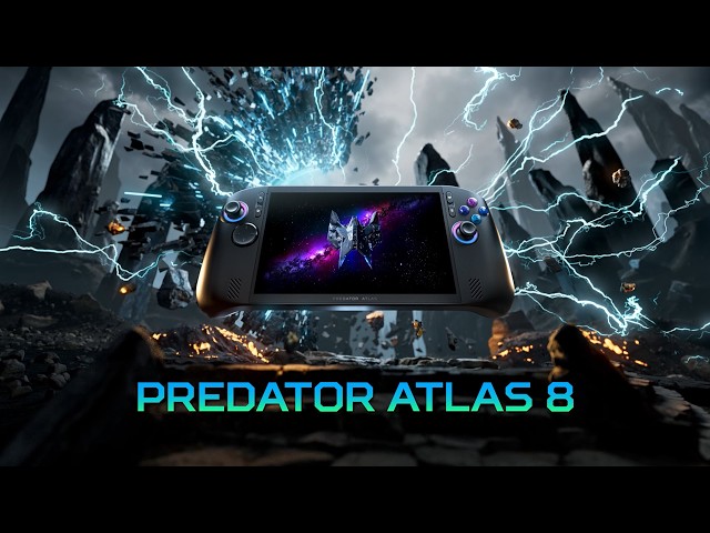 Acer Predator Atlas 8 Portátil Intel Arc G3 Extreme 1TB SSD 8 Polegadas Preto video
