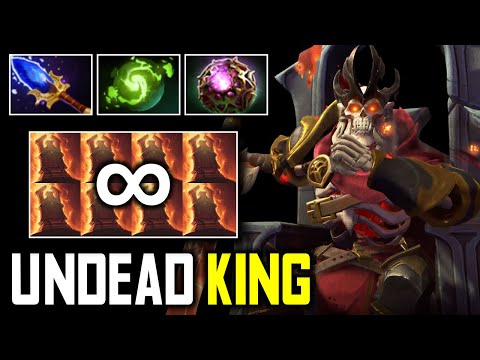 UNDEAD KING !! Scepter + Refresher Wraith King Unlimited Reincarnation by Bulldog | Dota 2