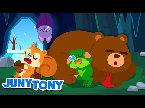 Animals In Hibernation | Getting Ready to Hibernate! | Animal Songs | Kids Songs | JunyTony