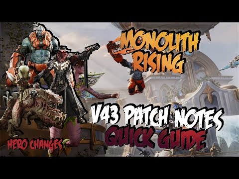 Paragon | V43 Patch Notes - Hero Nerfs And Buffs | Paragon Gamplay