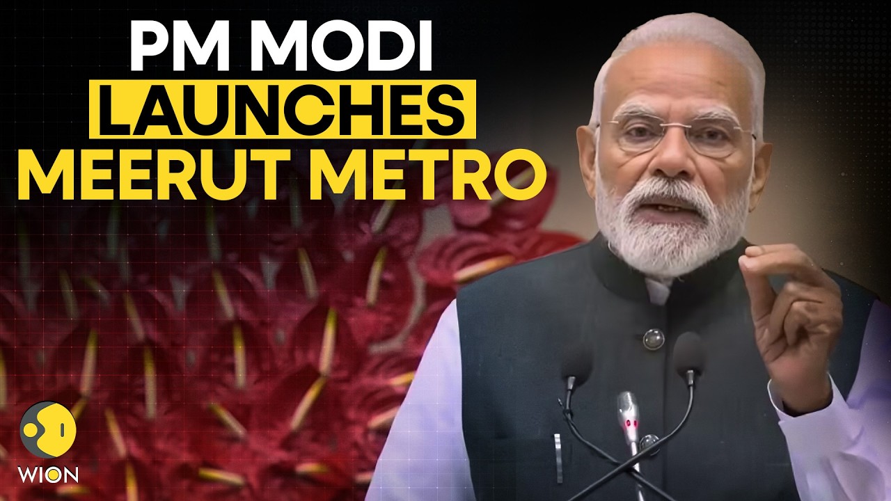 LIVE: PM Modi Flags Off Meerut Metro And Namo Bharat Train  | WION