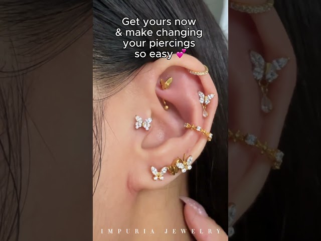 Vídeo relacionado con Rajnard Piercing Rook Piercing de Cejas 16G Acero quirúrgico Banana Barbell 8 mm Bola de Cristal Perforación de Cuentas Joyas para Mujeres Hombres Niñas 18pcs