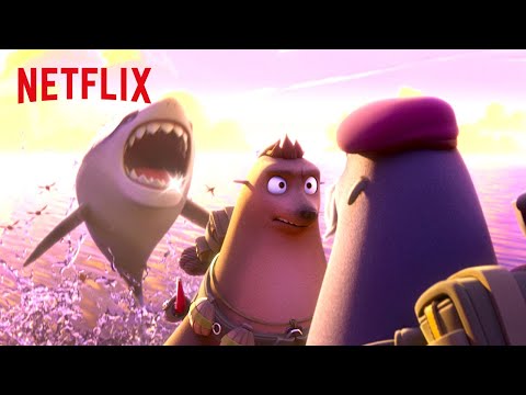 Thumbnail of the video: The Seal & Shark Showdown 💥 Seal Team | Netflix Futures