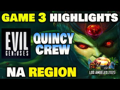 Evil Geniuses vs Quincy Crew Game 3 Highlights ESL ONE Los Angeles 2020