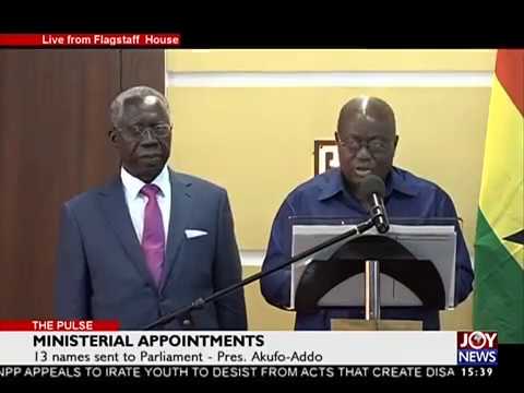Ministerial Appointments - The Pulse on Joy News (10-1-17)