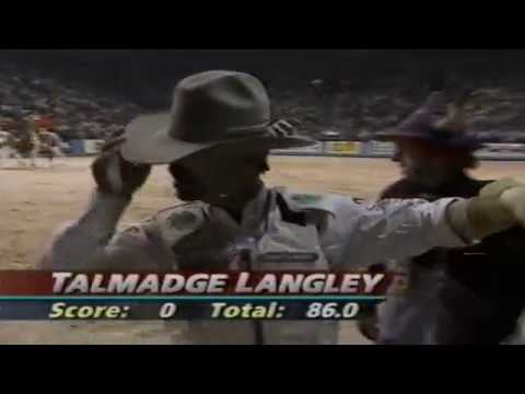 Shake Rattle N Roll bucks Talmadge Langley - 96 PBR Finals
