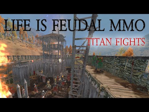 Life is Feudal: MMO - Counter Siege - Titan Fight #5 - Red vs Purple