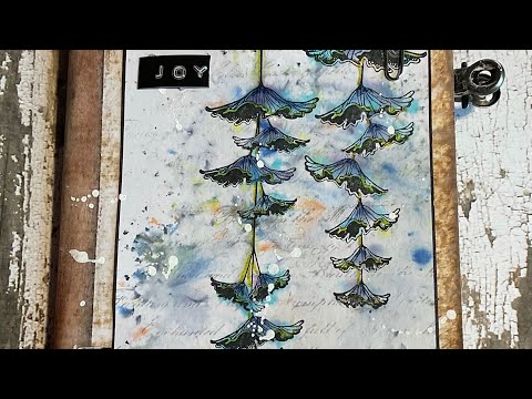 Watercolour Floral Book # Laviniastamps