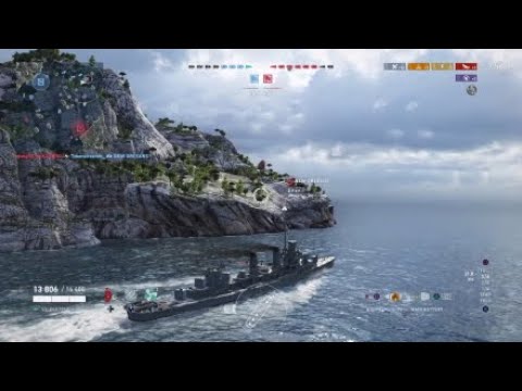 World of Warships Legends - Fletcher Tier VII USN Destroyer -  Defend! The! Objective!