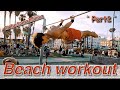 [日曜のビーチトレーニングPart2] A sunday workout 2 #Vlog#筋トレ