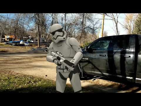 Playing with AR stickers built-in the Pixel camera.