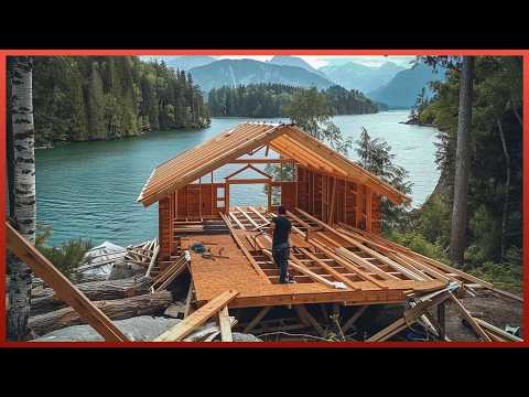 Man Spends 1.5 YEARS Building Amazing River CABIN | Start to Finish by 