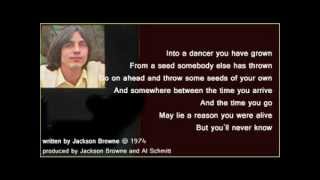 Jackson Browne - For A Dancer (+ lyrics 1974)