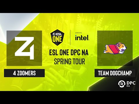 Dota2 - Team DogChamp vs 4 Zoomers - Game 2 - ESL One DPC NA Spring