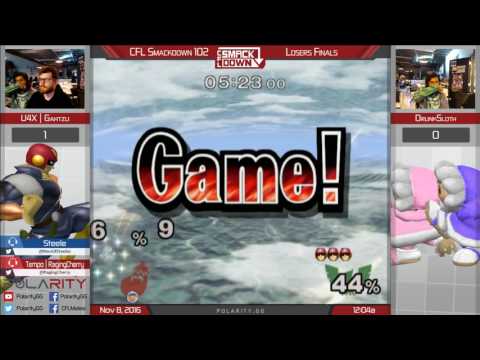 CFL Smackdown 102 Melee - U4X Gahtzu (Falcon) vs Drunksloth (ICs) - Losers Finals