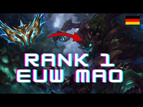 Maokai Jungle RANK 1 EUW CHALLENGER 🥇 High Elo Gameplay Analyse german Full Clear 2023 Ranked Build