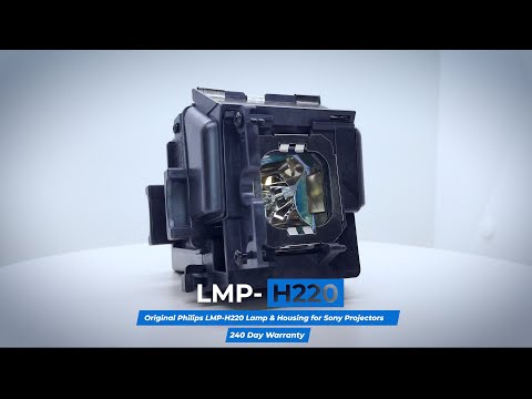 Original Philips LMP-H220 Lamp & Housing for Sony Projectors - 240 Day Warranty