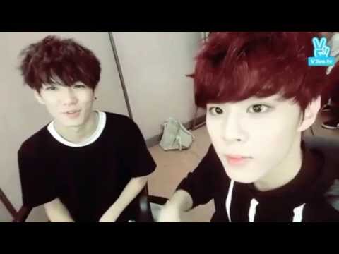 [V App] 150904 UP10TION in Music Bank Waiting Room Part 1/2