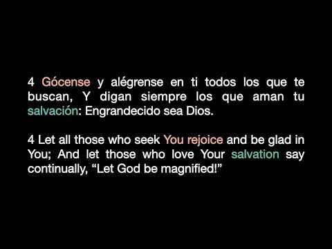 Learn Spanish Aprende Inglés / Psalm Salmo 70