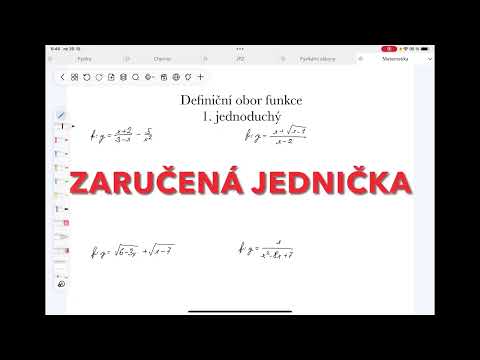 Jednoduchý definiční obor funkcí 