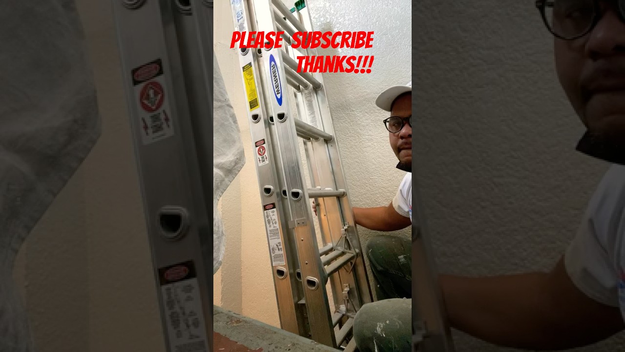 16 ft. Aluminum 3 Section Compact Extension Ladder with 225 lbs. Load Capacity🧰💪🏽👷