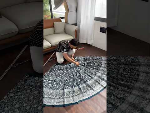 Lehenga Making Process || petrol Blue color Designer Lehenga choli for Wedding #lehengas