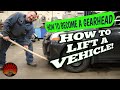 How to safely lift any vehicle with a hydraulic floor jack!  Unibody/body on frame vehicles shown!