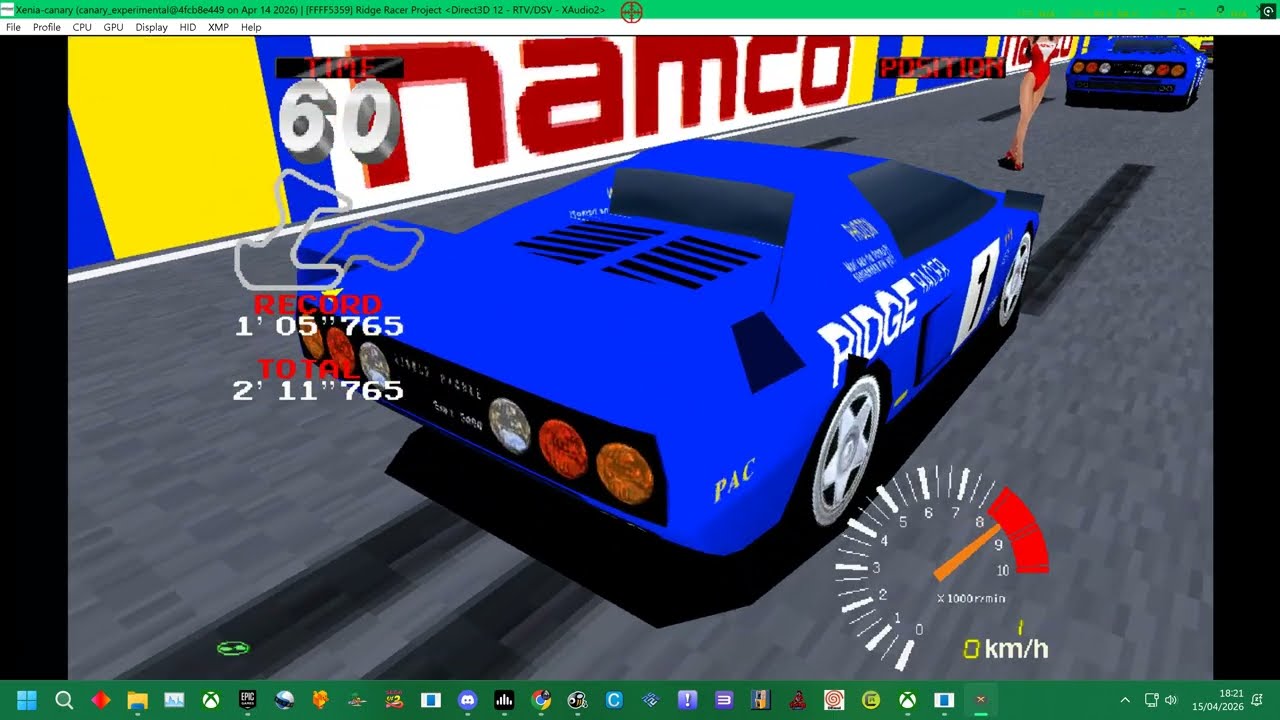 RIDGE RACER PROJECT -  1/2 - XENIA 360 EMULATOR 4K UK ARCADES 2026