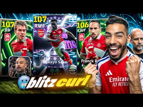 NEW SAKA 107 BLITZ CURL + GUARDIOLA PACK OPENING & GAMEPLAY REVIEW 🔥 EFOOTBALL 26 MOBILE