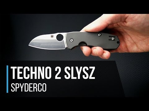 Spyderco Techno 2 Slysz Titanium Frame Lock Tom Krein Regrind Knife For