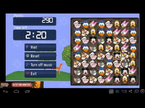 Cartoon Crush Saga on Android Match 3 Three Bejewelled Candy Crush Saga