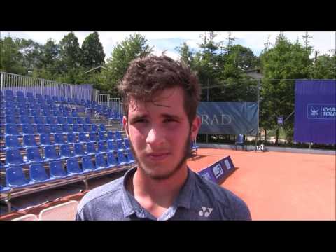 Samuel Puškár po výhře ve druhém kole kvalifikace turnaje Poprad - Tatry 2017