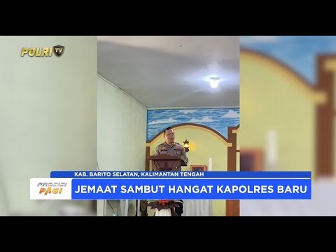 HADIR DI IBADAH MINGGU, KAPOLRES BARSEL AJAK JEMAAT JAGA KAMTIBMAS