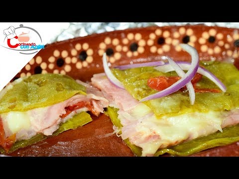 Nopales Rellenos de Jamón y Queso