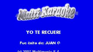 Yo te recuerdo karaoke +4 Semtonos