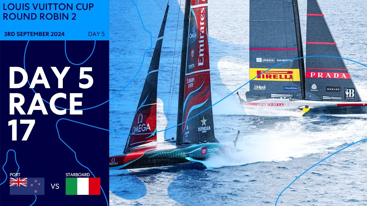 "DRAMATIC RACING!" ⚡ | Emirates Team New Zealand Vs. Luna Rossa Prada Pirelli - Full Race 03/09/2024