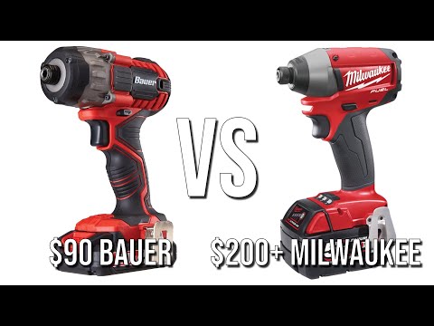 Bauer vs Milwaukee: Impact Driver Comparison and Shootout!