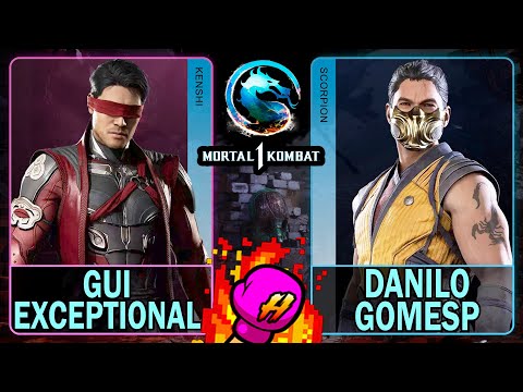 MK1 Gui Exceptional (KENSHI) VS Danilogomesp (SCORPION)🥊Mortal Kombat 1🥊4K 60ᶠᵖˢ