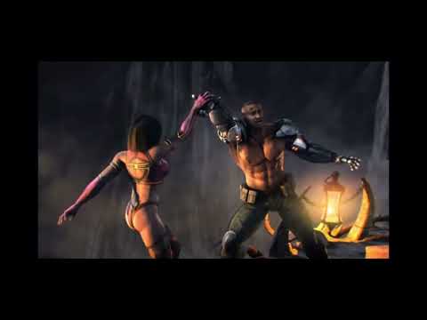 The mortal kombat 9 trailer but only when mileena is on screen