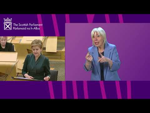 First Minister's Questions (BSL) - 13 January 2022