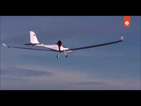 World's first : Parachutist jumps from SolarStratos solar-powered plane