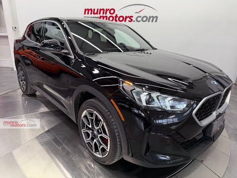 2025 BMW X2 xDrive28i Sports Activity Coupe in Black for sale at Munro Motors in Brantford, ON
