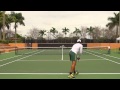 Pat Rafter's First and Second Serves in Slow Motion