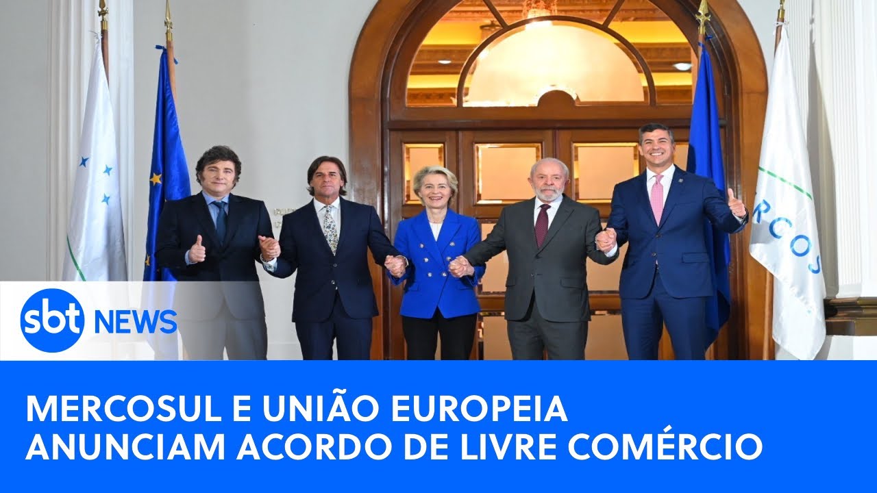 Mercosul e União Europeia anunciam acordo de livre comércio; Lula faz pronunciamento