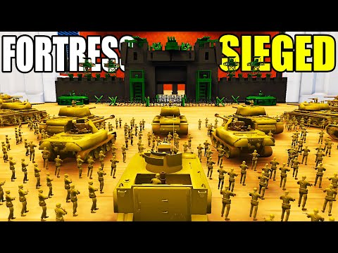 Can Army Men Hold DEATH FORTRESS WALLS Under Siege?! - Attack on Toys