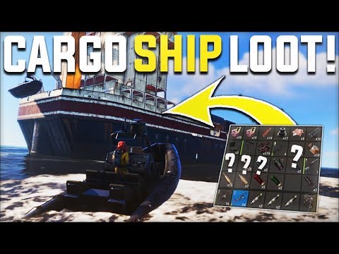THE PERFECT START TAKING THE RUST CARGO SHIP LOOT RUN ON WIPE DAY - Rust Survival Gameplay | S20-E1